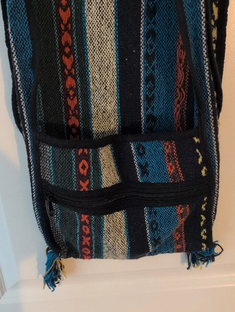 Handwoven Multicolor Stripe Crossbody Shoulder Bag